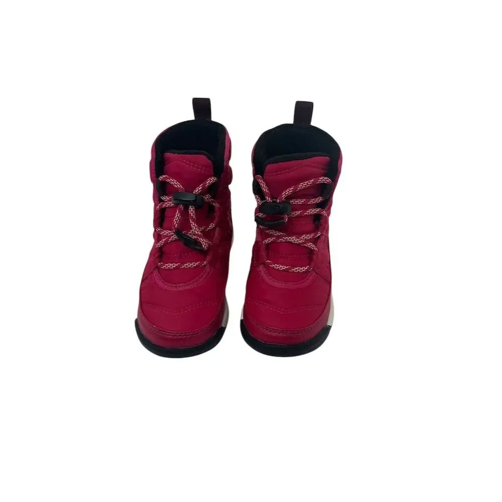 Sorel Whitney II Kids Pink Winter Boots Size 9 Waterproof Lace-Up